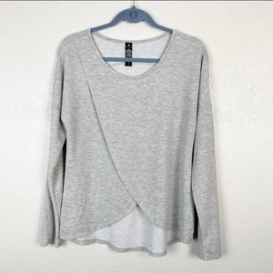 Yogalicious long sleeve crossover athleisure top